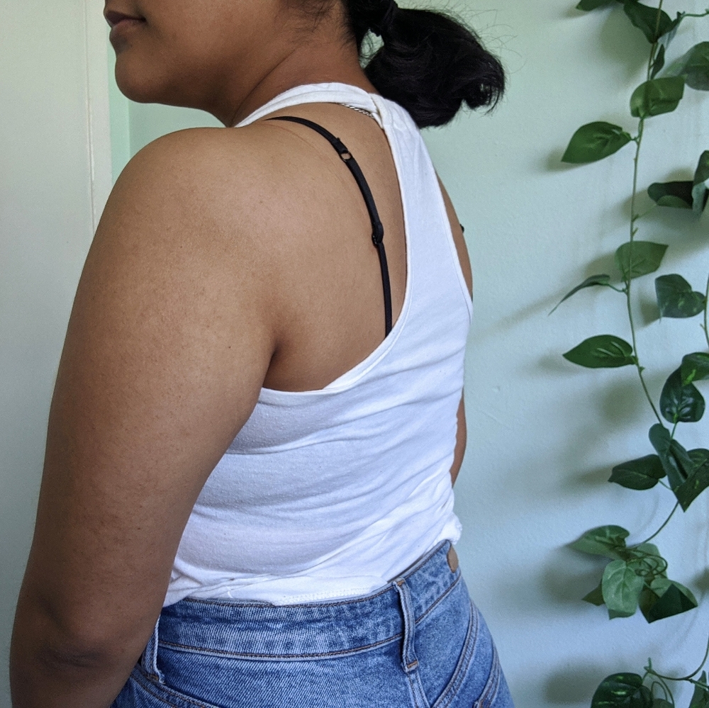 Cute White Spring Racerback Tank Top - Picture 3 of 7